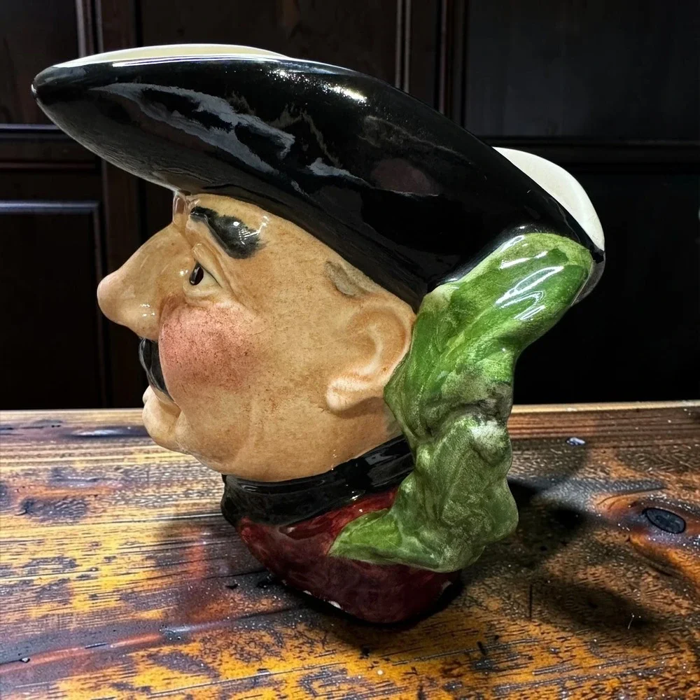 Staffordshire Character Jug Chelsea Pensioner Hand Painted England Ceramic Toby